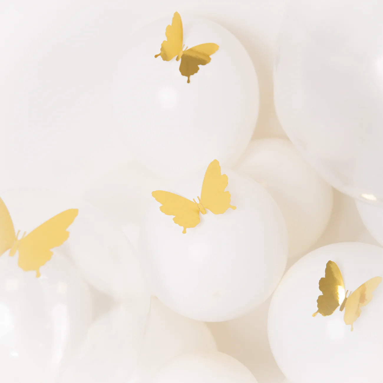 Decorate with 3D stickers Gold butterflies, 12 pcs, perfect for adding elegance to any event or craft project.