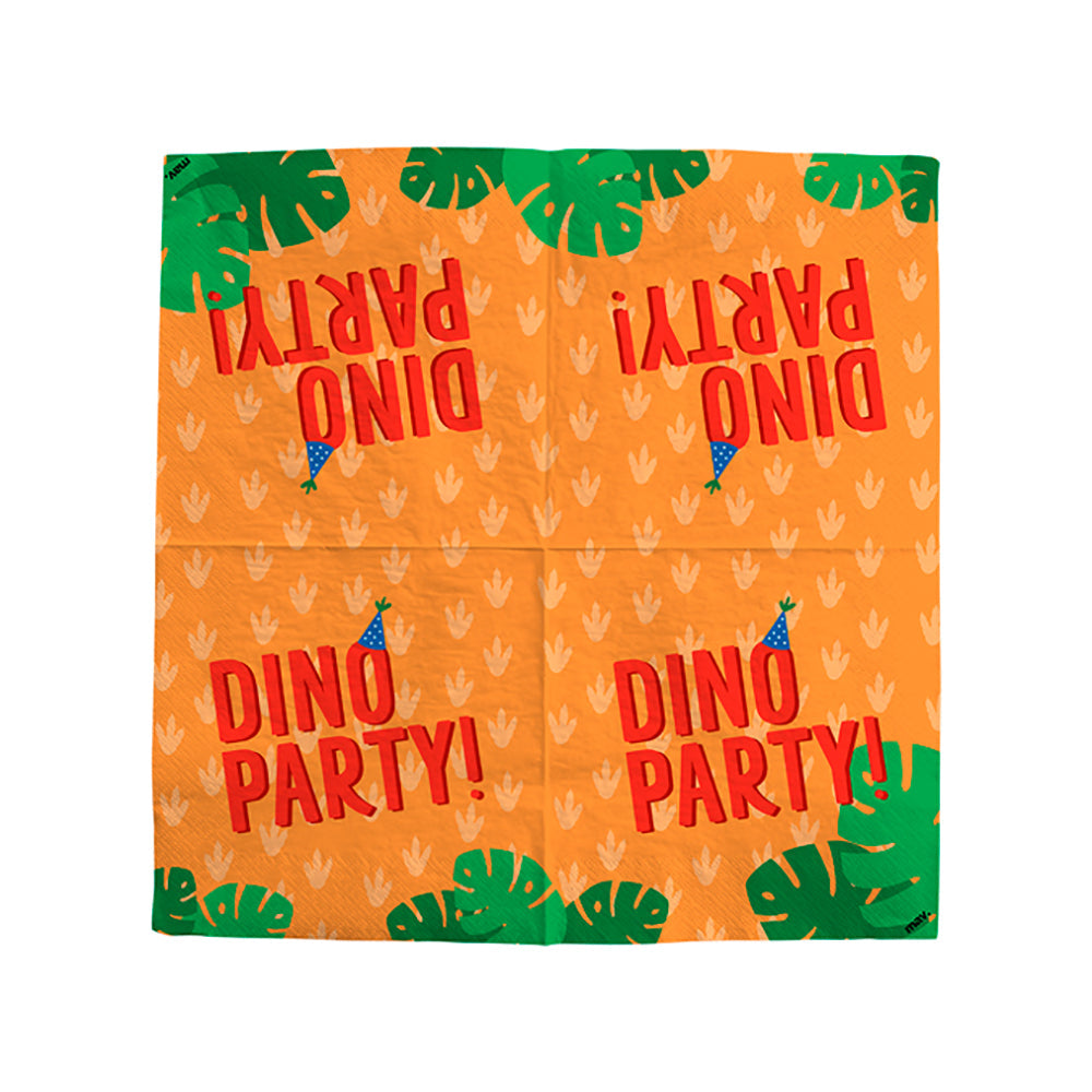Paper napkins Dino Party, 33x33 cm, 20 pcs Maverick