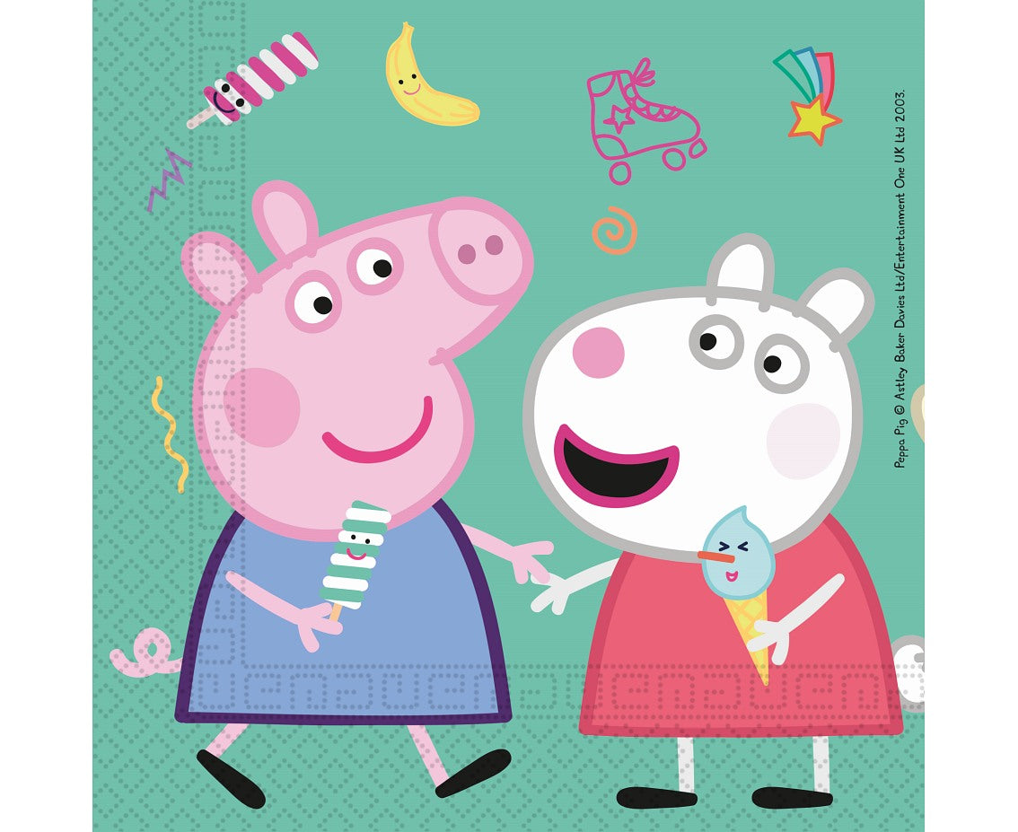 Paper napkins Peppa Pig, 33x33 cm, 20 pcs PROCOS