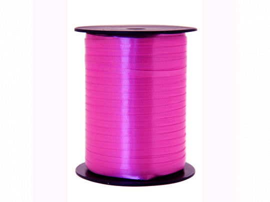 Cinta de plástico para rizar, rosa brillante, 500 m