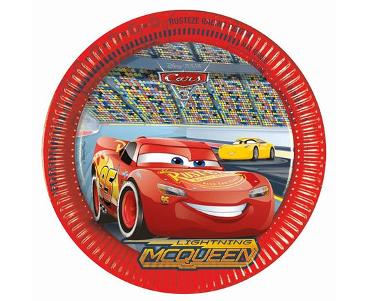 Paper plates Cars 3, 23cm, 8 pcs PROCOS