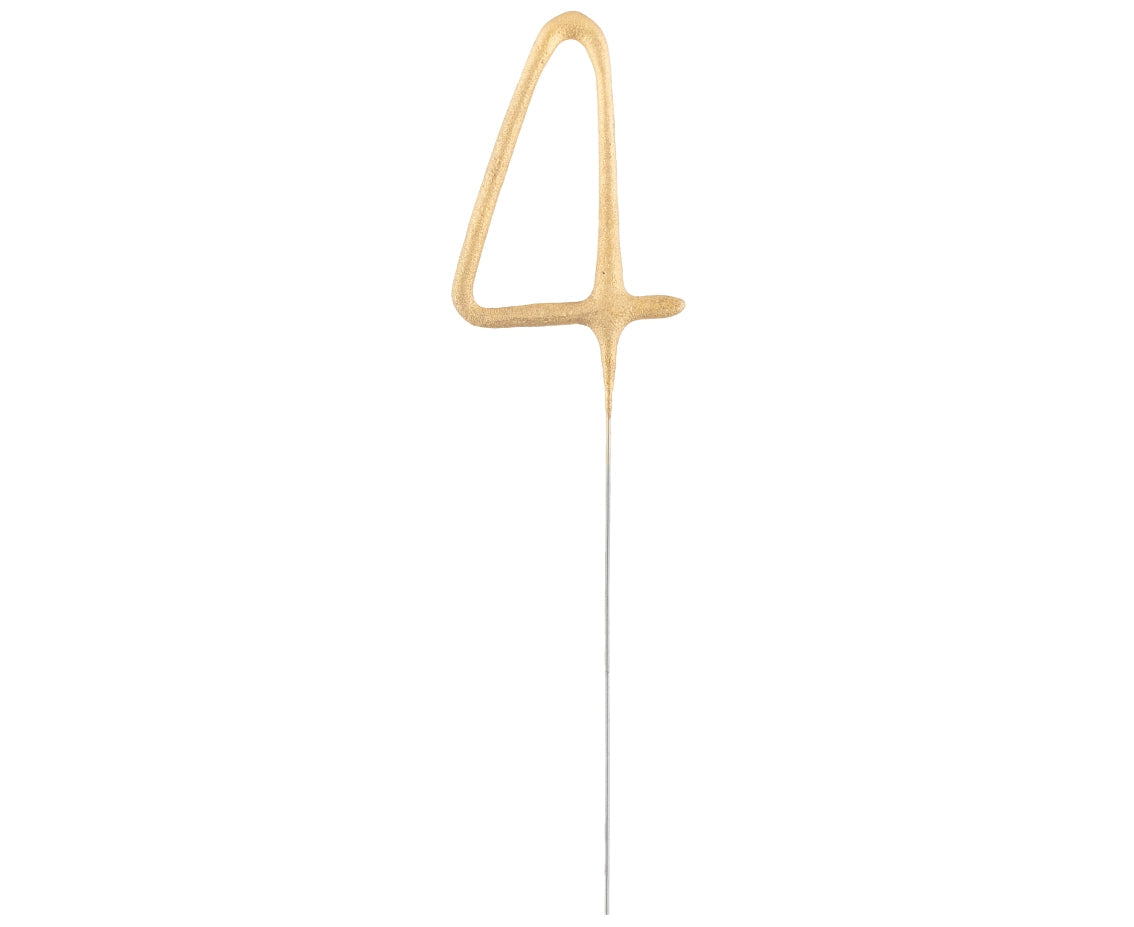 Golden Digit Sparkler 4, 17 cm Godan
